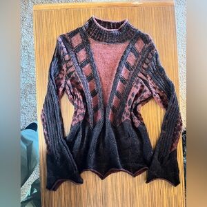 100% Alpaca Fur Women’s Sweater w/Bell Sleeves